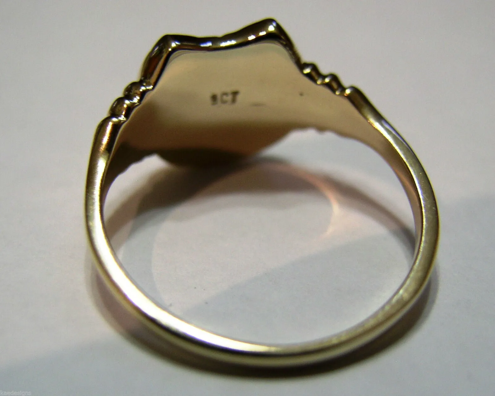 Size U - Kaedesigns, New Large 9ct Genuine Yellow, Rose or White Gold  Lucky Horseshoe Ring