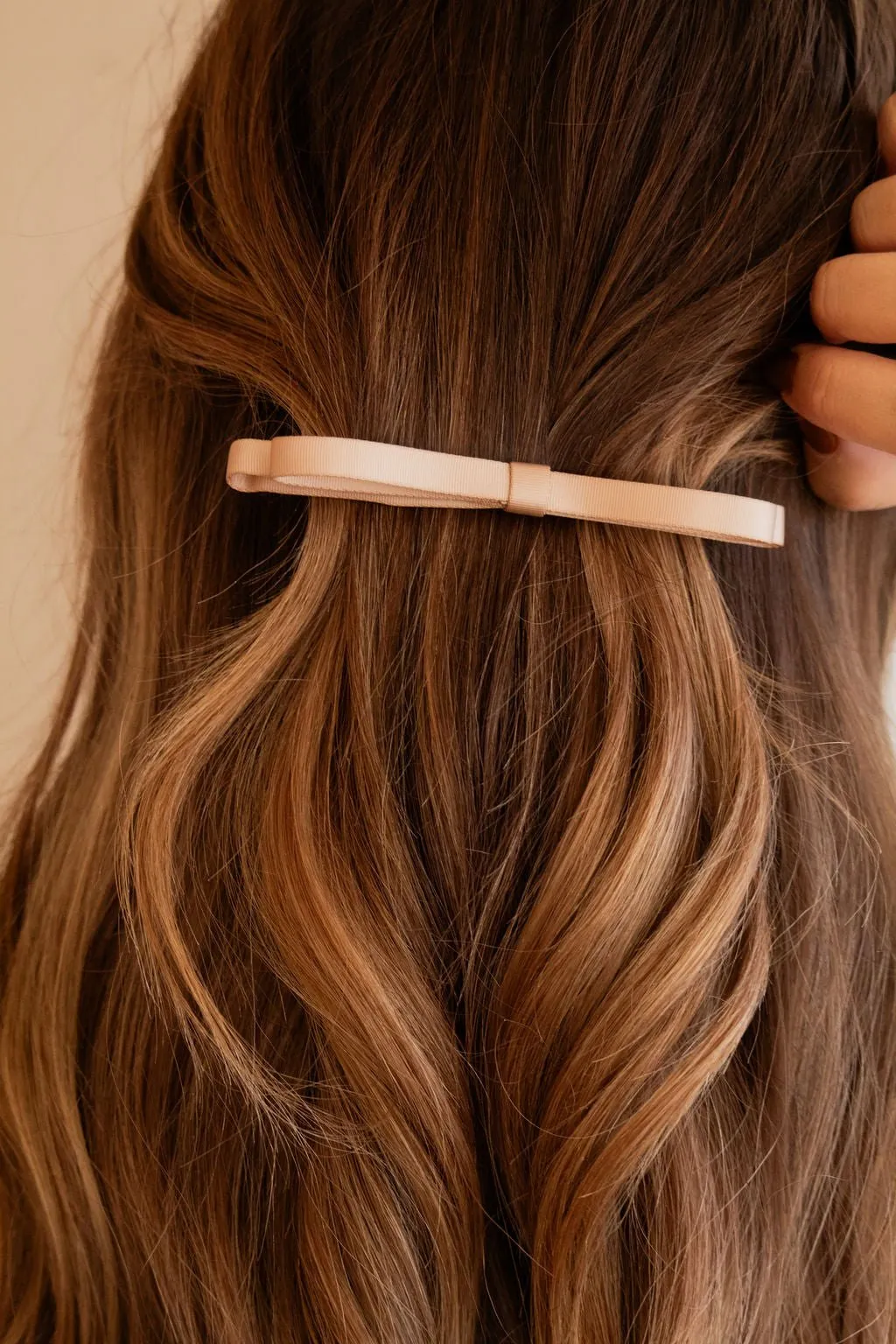 Skinny Loop Bow Barrette