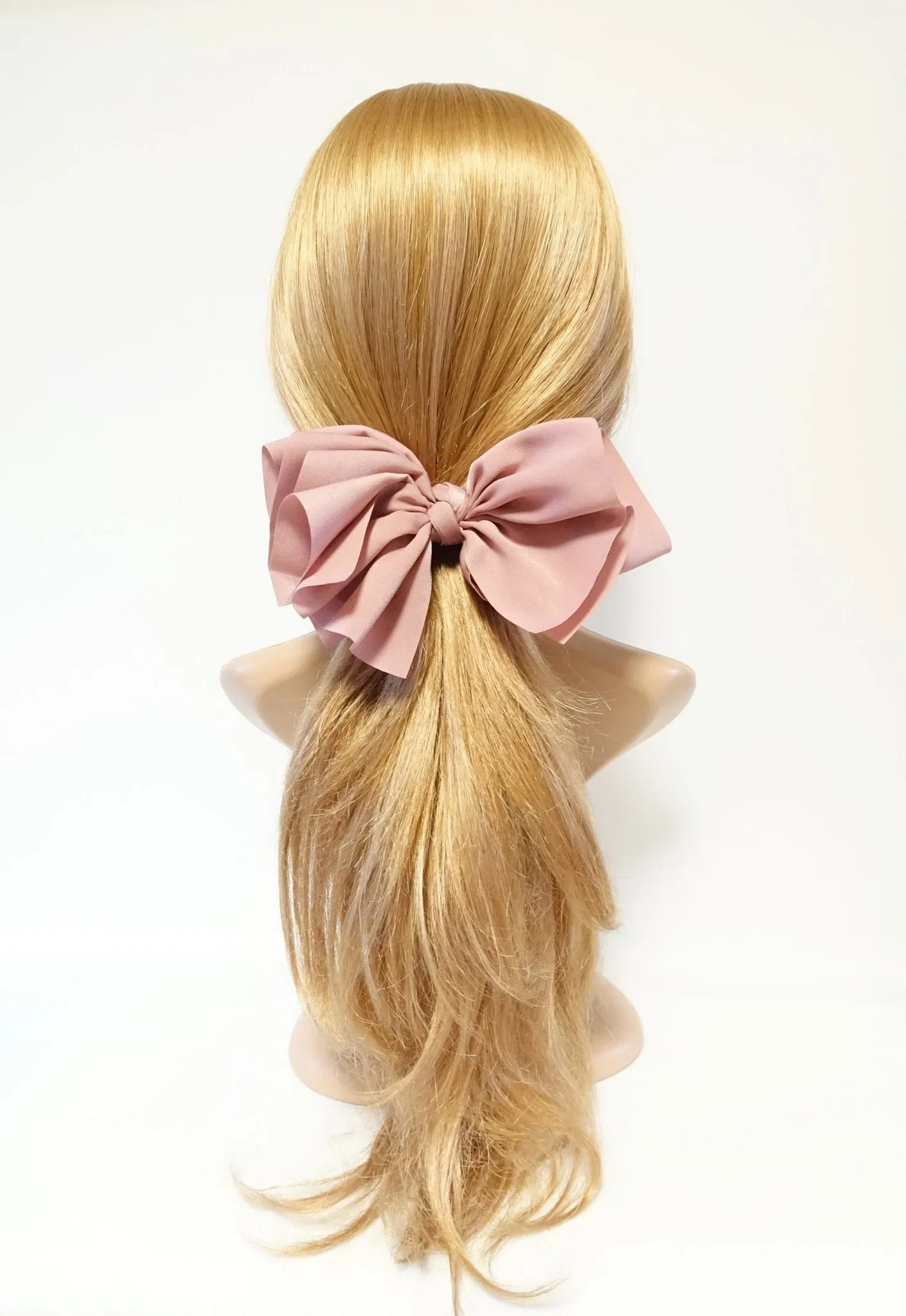 sleek asymmetric hair bow barrette handmade solid color women hair bow hair clip accessory