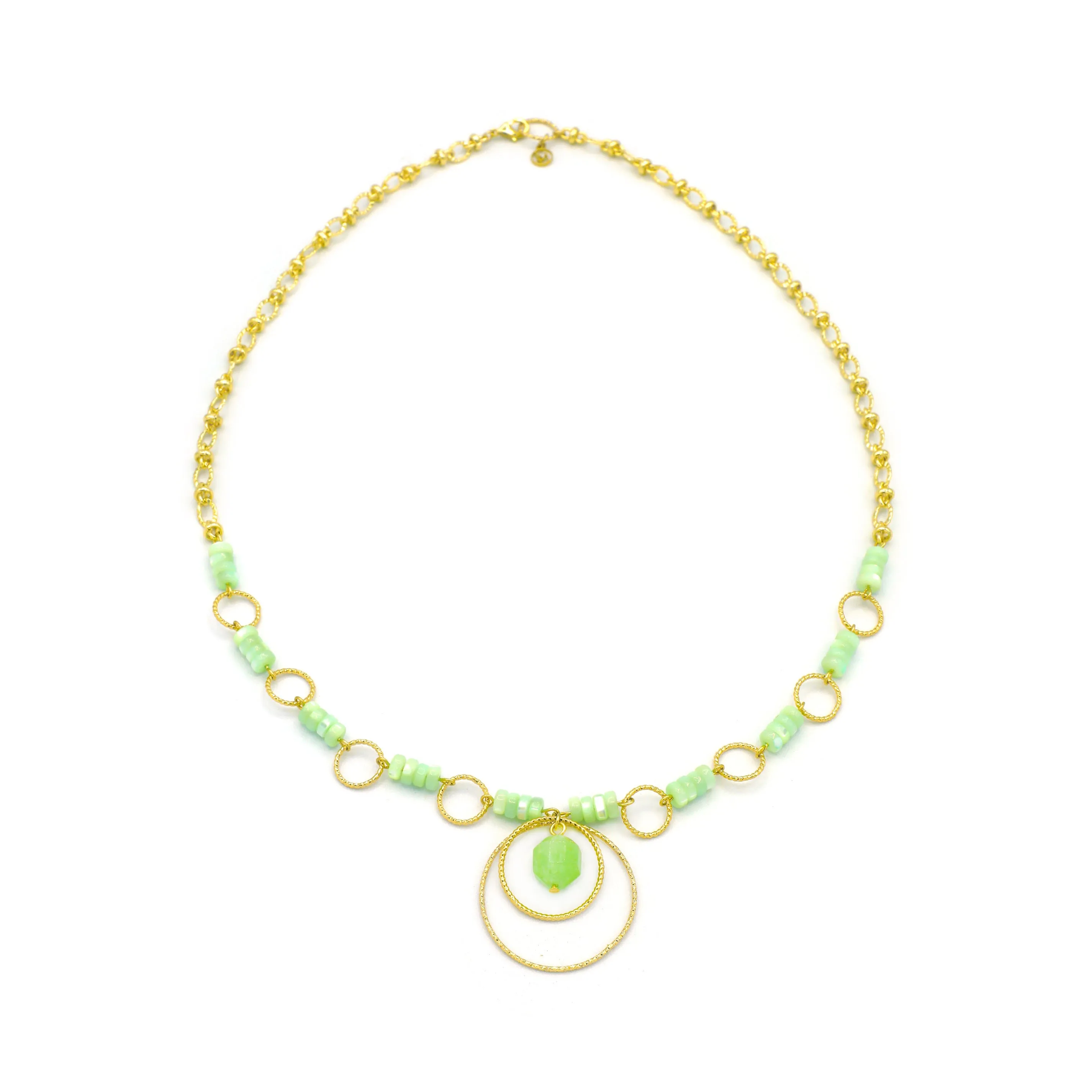 Spectrum Peridot Chalcedony Necklace