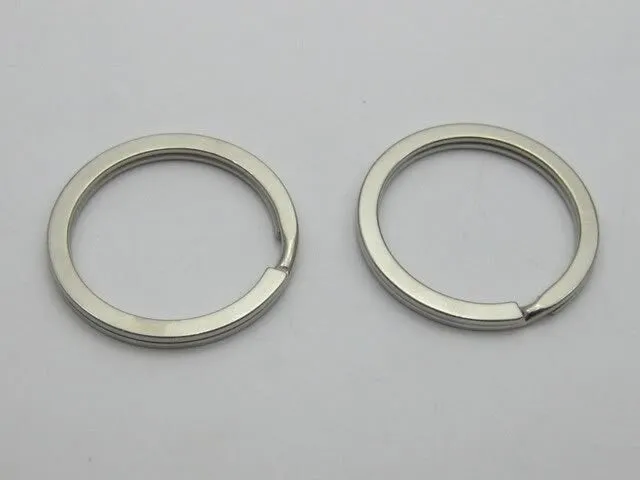 Stainless Steel Ring Key Chain Connector Split Ring Key Fob Hardware 15 20 23 25 28 30 32 35 mm