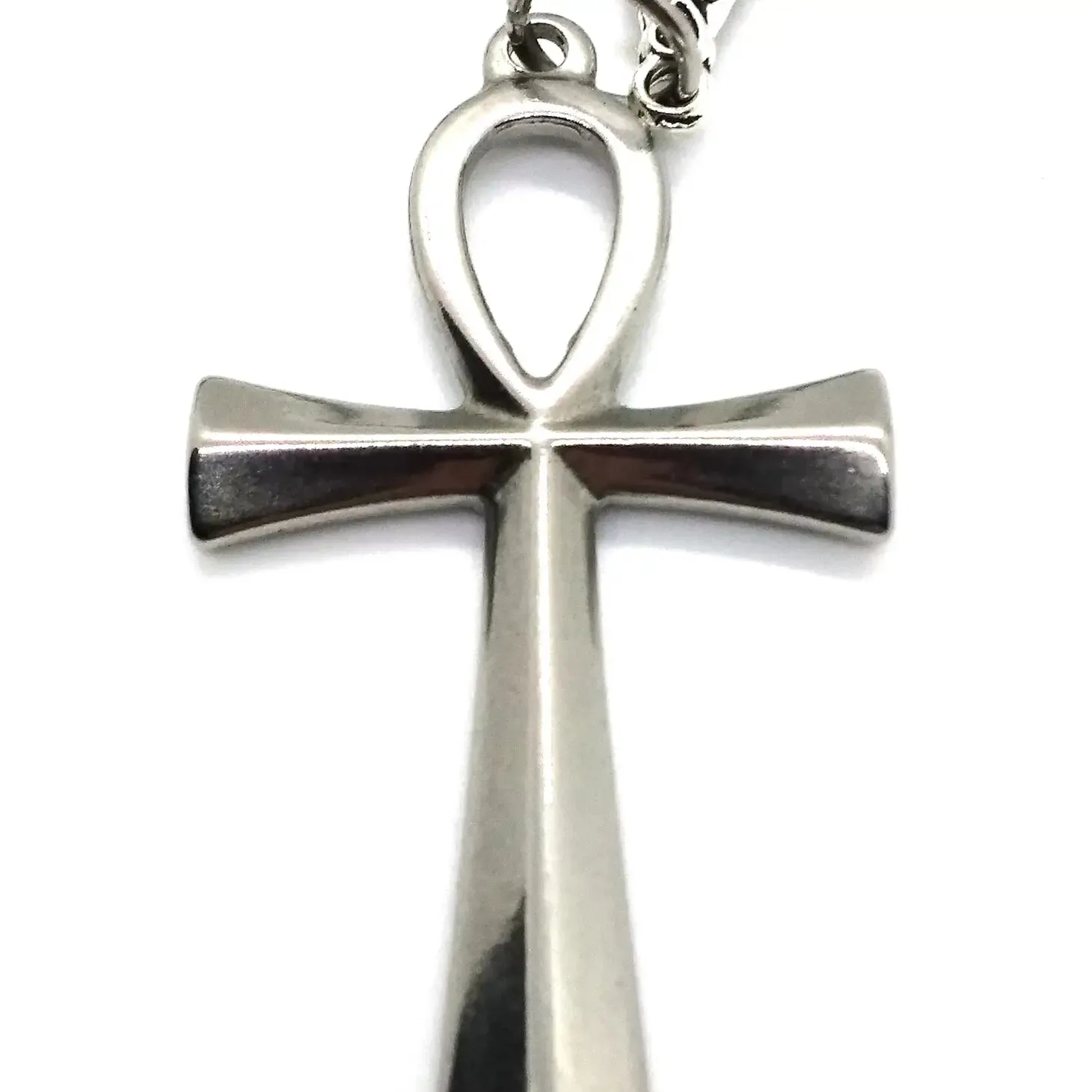 Steel Ankh Necklace