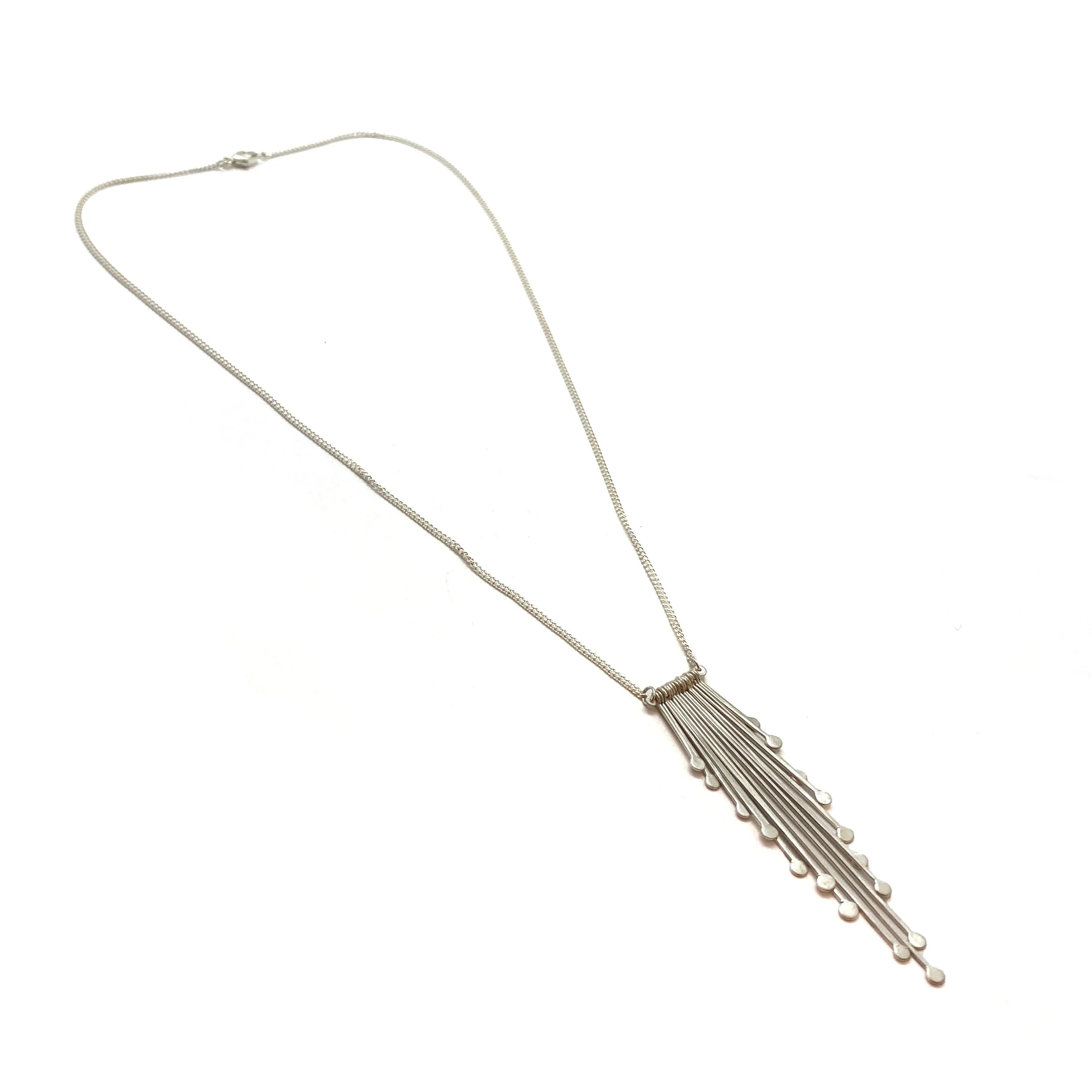 Sterling Silver Fringe Necklace