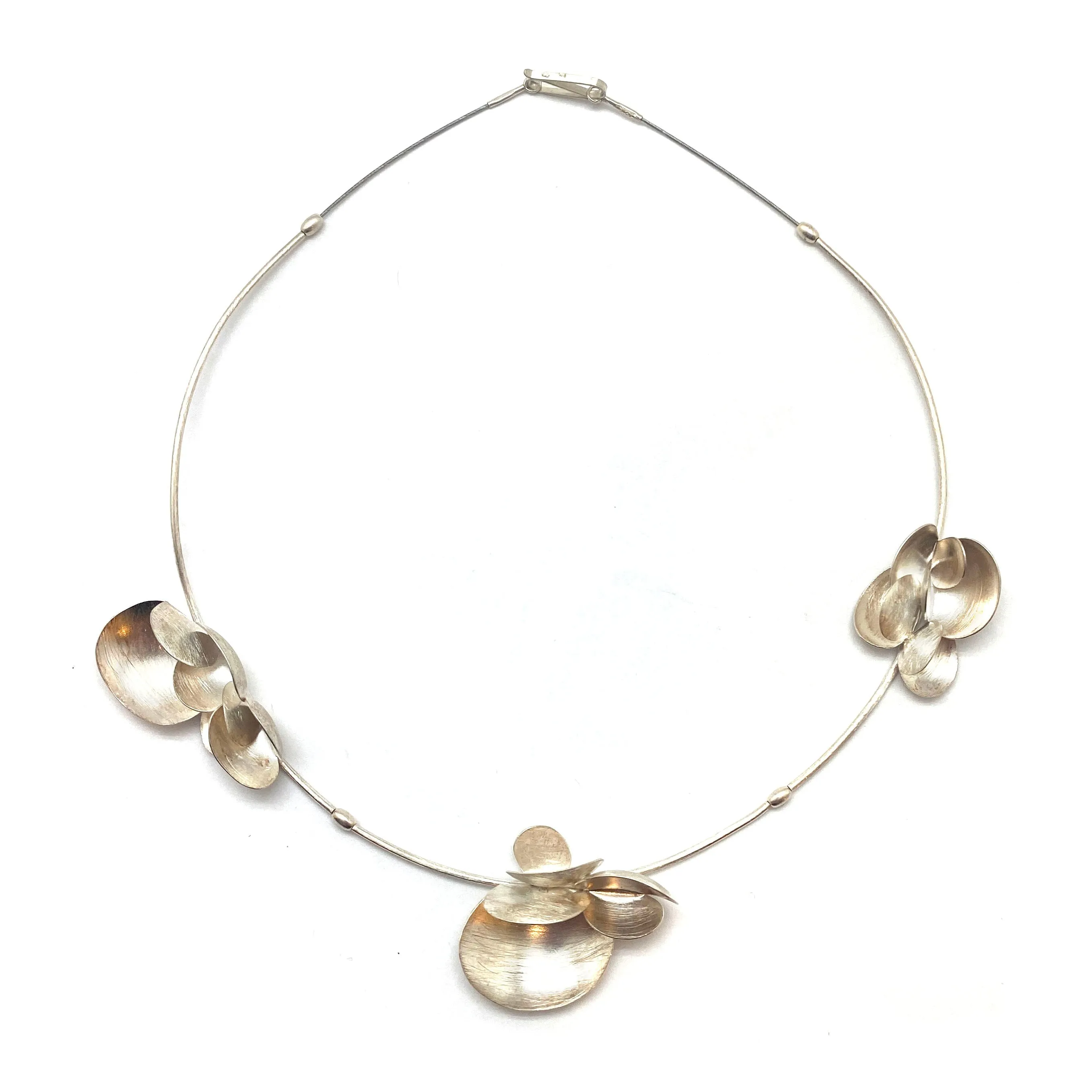 Sterling Silver Petal Collar