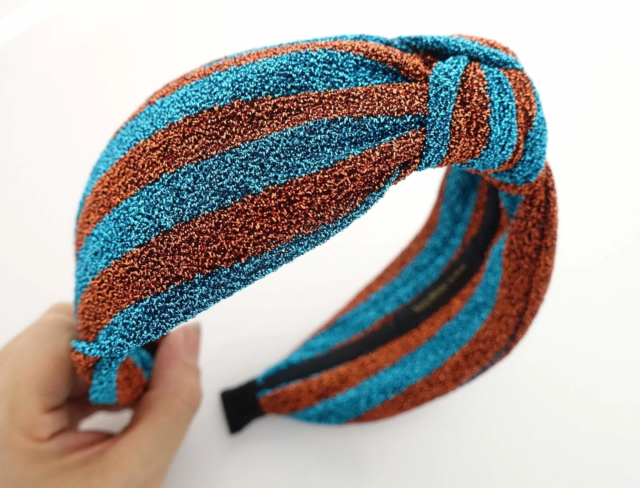 stripe knot headband, knotted headband women, stylish fashion hairband women hair accessory