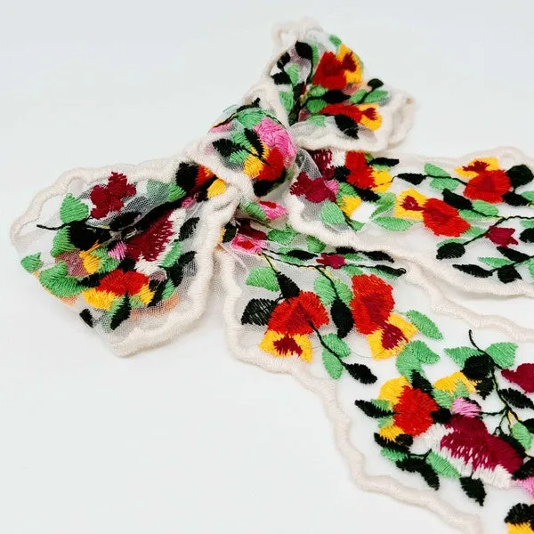 TEEK - Blooming Garden Lacey Bow Hair Clip