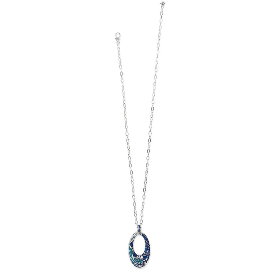 Terra Blue Hoop Necklace