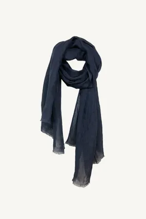 The Linen Scarf | Indigo