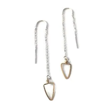 Triangle Threader Earrings