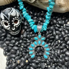 Turquoise Blossom Choker