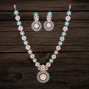 Turquoise Victorian Necklace Set By Asp Fashion Jewellery