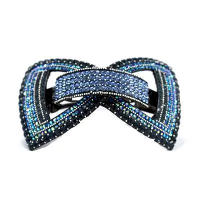 Tuxedo Hair Bow Tie Barrette