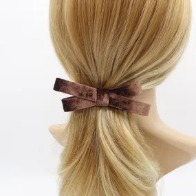 velvet bow barrette, velvet ribbon barrette, hair accessory shop for women