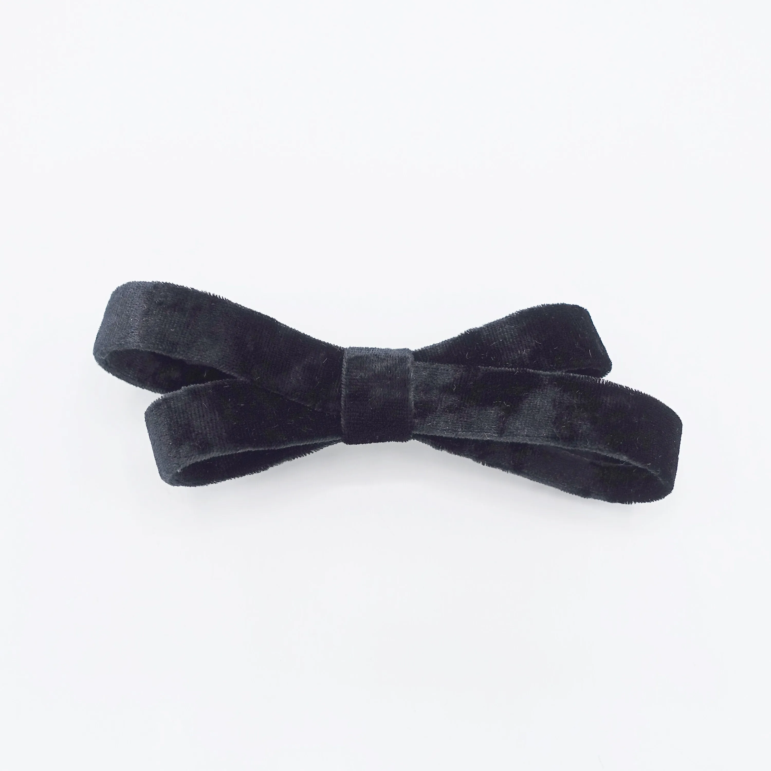 velvet bow barrette, velvet ribbon barrette, hair accessory shop for women