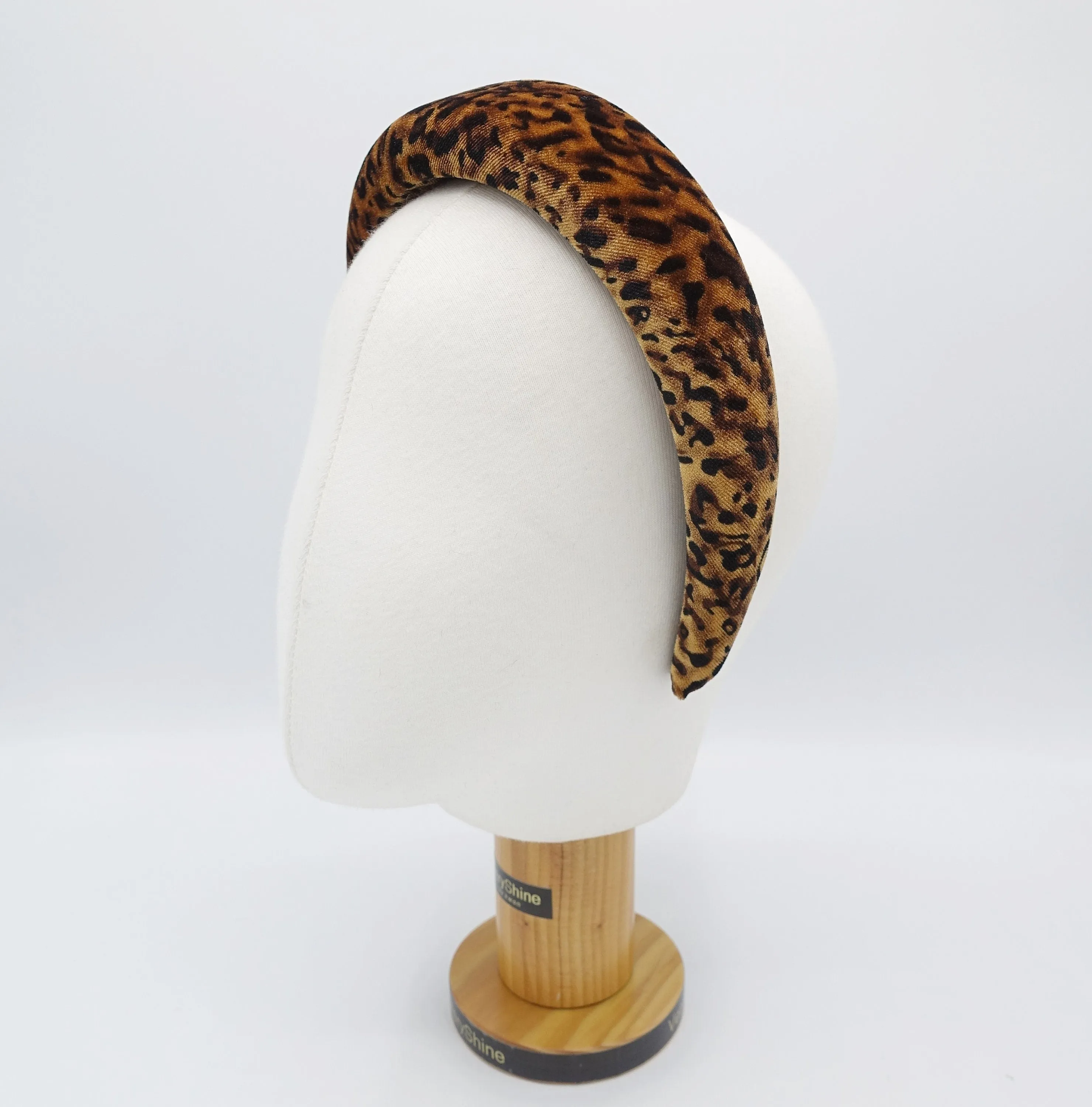 velvet headband leopard print hairband