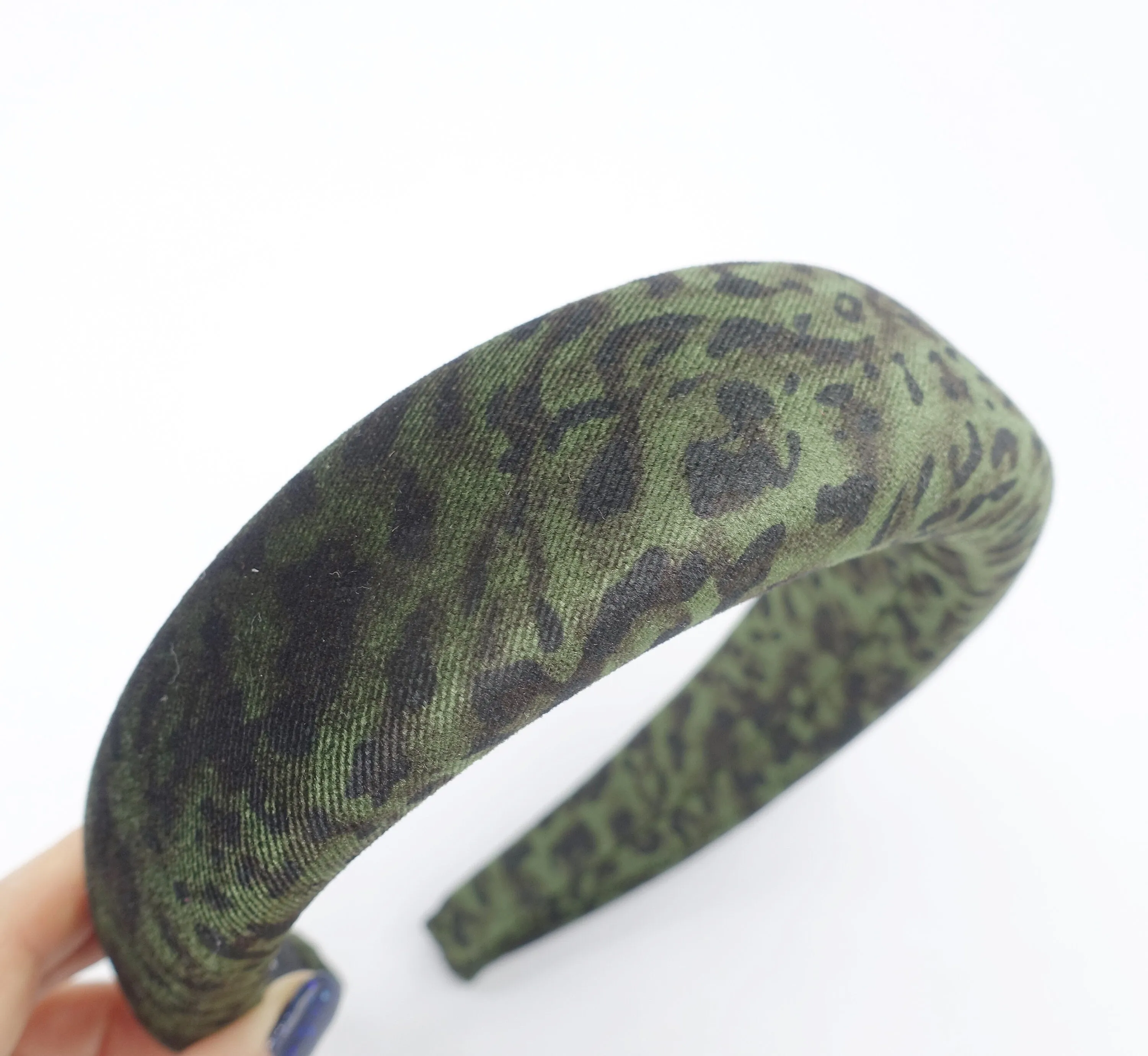 velvet headband leopard print hairband