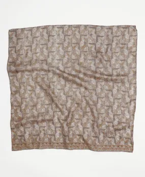 Vintage Silk Square Scarf - No. 240706