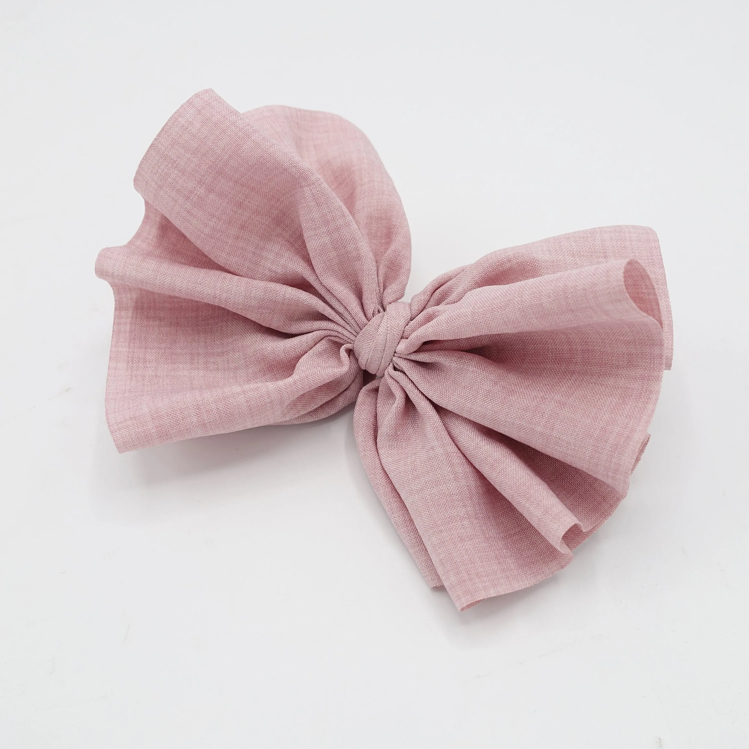 volume pleated hair bow french barrette women hair accessory