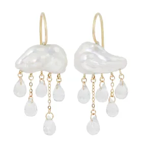 White Monsoon Earrings