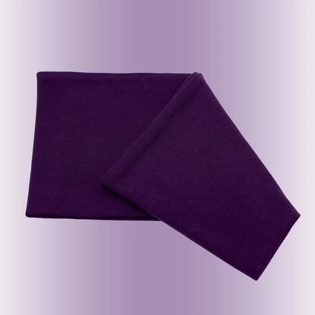 Women's Headbands Cotton Jersey 5" Wide Yoga Fitness Fashion Made in the USA Plum