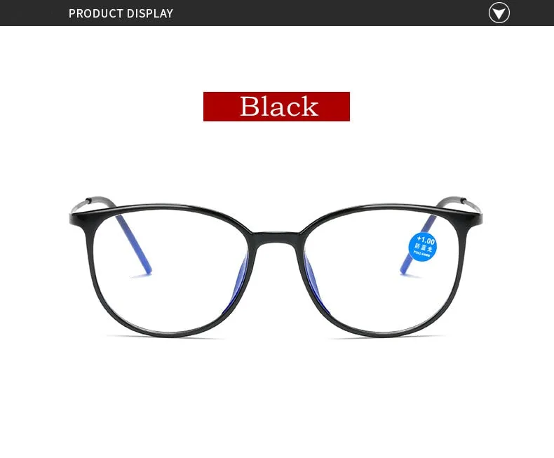 Yimaruili Unisex Full Rim Acetate Frame Myopic Or Presbyopic Anti Blue Light Reading Glasses Y872