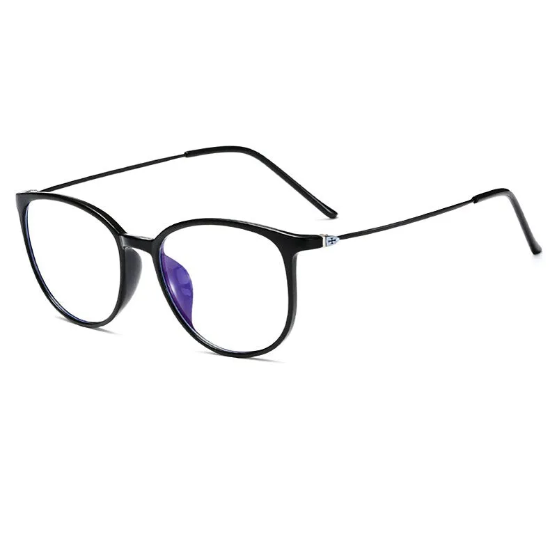 Yimaruili Unisex Full Rim Acetate Frame Myopic Or Presbyopic Anti Blue Light Reading Glasses Y872