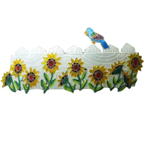 Zarah Zarlite Sunflower Garden & Bird Hair Barrette